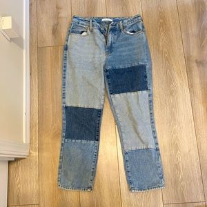 PacSun Patched Blue Mom Jeans Size 26
